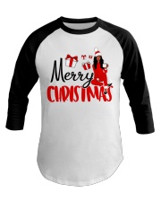Merry Christmas Black Girl 2 Baseball Tee tile