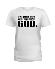 TRUSTIN GOD Ladies T-Shirt tile