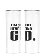TRUSTIN GOD Glitter Tumbler tile