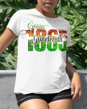 Celebrate Juneteenth 1865 Red Green Yellow Glitter Classic T-Shirt apparel-classic-tshirt-lifestyle-front-234