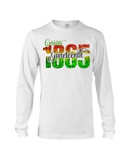 Celebrate Juneteenth 1865 Red Green Yellow Glitter Long Sleeve Tee tile
