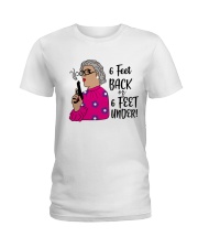 6 feet back Ladies T-Shirt tile