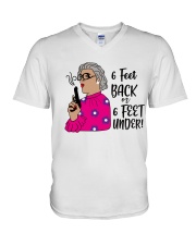 6 feet back V-Neck T-Shirt tile
