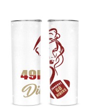 49ers Diva Glitter Tumbler tile