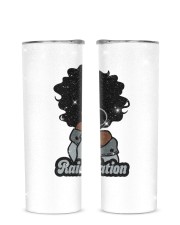 Raiders Nation Glitter Tumbler tile
