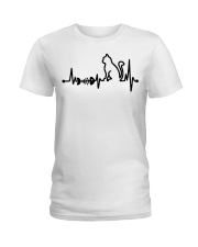 Cat Heartbeat Ladies T-Shirt tile