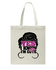 YES i'M CUTE Tote Bag tile