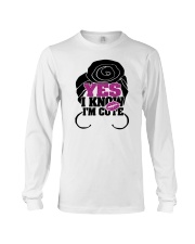 YES i'M CUTE Long Sleeve Tee tile