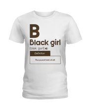 Black Girl Ladies T-Shirt tile