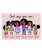 God says you are kids 24x16 Poster front