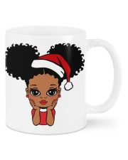 Afro space buns little girl Christmas Mugs tile