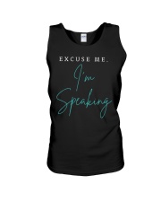 Excuse me I am speaking Unisex Tank tile