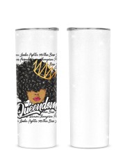 Afro Queen Queendom Glitter Tumbler tile