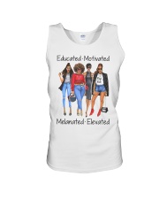 Educated Motivated Melanated Elevated Unisex Tank tile