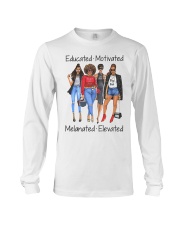 Educated Motivated Melanated Elevated Long Sleeve Tee tile