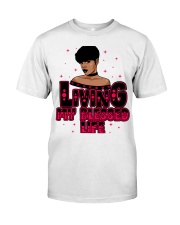 Living My Blessed Life Black Lola Premium Fit Mens Tee tile