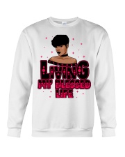 Living My Blessed Life Black Lola Crewneck Sweatshirt tile