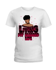 Living My Blessed Life Black Lola Ladies T-Shirt tile
