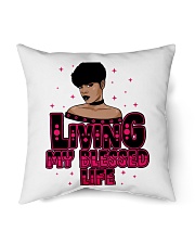 Living My Blessed Life Black Lola Indoor Pillow tile