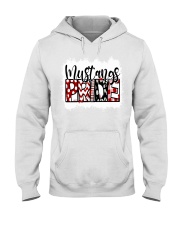 Mustangs in red Hooded Sweatshirt tile