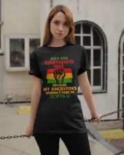 Juneteenth raised fist Classic T-Shirt apparel-classic-tshirt-lifestyle-19