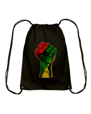 Black Fist Drawstring Bag tile