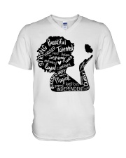 Strong Beautiful Talent V-Neck T-Shirt tile
