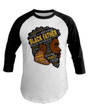 Black Father Baseball Tee tile