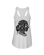 Speak your mind Ladies Flowy Tank tile