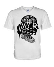 Speak your mind V-Neck T-Shirt tile
