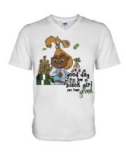 It's a good day V-Neck T-Shirt tile