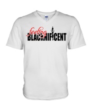 Blacknificent V-Neck T-Shirt tile