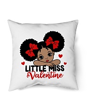 Afro Black girl Little Miss Valentine Indoor Pillow tile