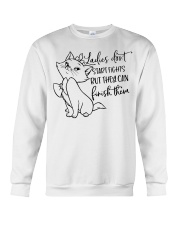 Ladies don't start fights Crewneck Sweatshirt tile