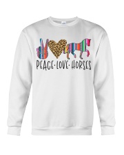 Peace Love Horse Crewneck Sweatshirt tile