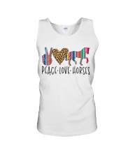 Peace Love Horse Unisex Tank tile