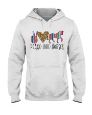 Peace Love Horse Hooded Sweatshirt tile
