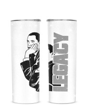 MLK Obama Legacy Black History Glitter Tumbler tile