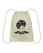 God is my strength Drawstring Bag tile