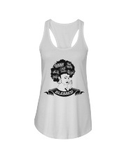 God is my strength Ladies Flowy Tank tile