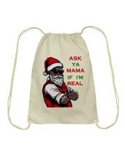 Ask ya mom if im real Drawstring Bag tile