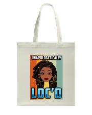Black girl Unapologetically LOC'D Tote Bag tile