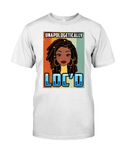 Black girl Unapologetically LOC'D Classic T-Shirt tile