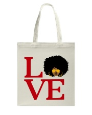 Love Black Head Tote Bag tile