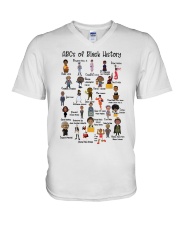 ABCs Of Black History V-Neck T-Shirt tile