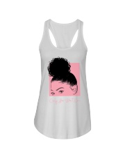Curly hair don't care Ladies Flowy Tank tile