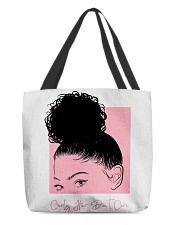 Curly hair don't care All-Over Tote tile