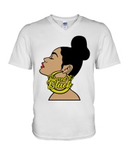 Blessed Black V-Neck T-Shirt tile
