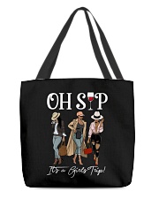 Oh Sip 3 Girls All-Over Tote tile