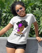 Black girl Zodiac Sign Pisces Classic T-Shirt apparel-classic-tshirt-lifestyle-front-232